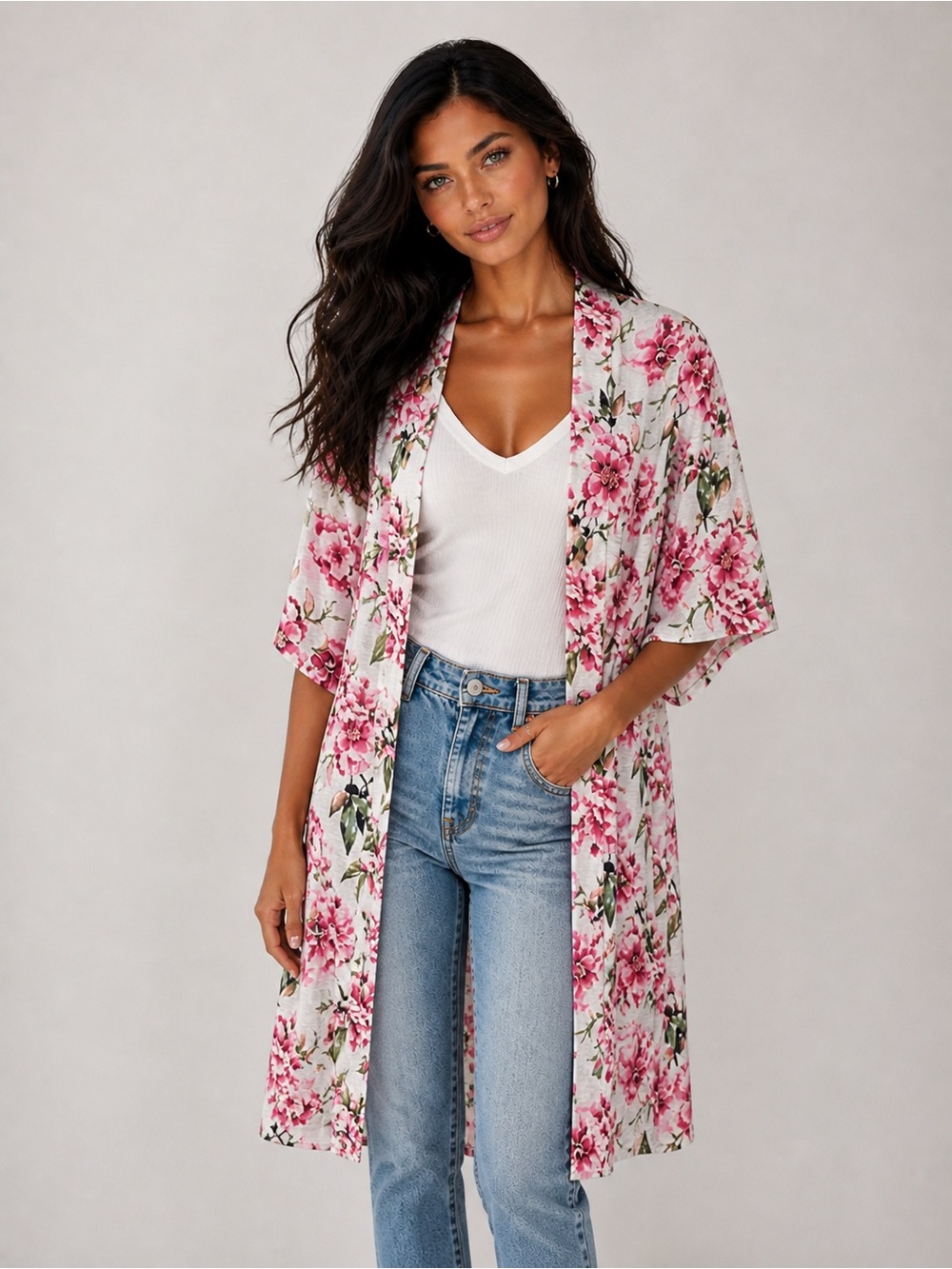Floral Kimono Cardigan